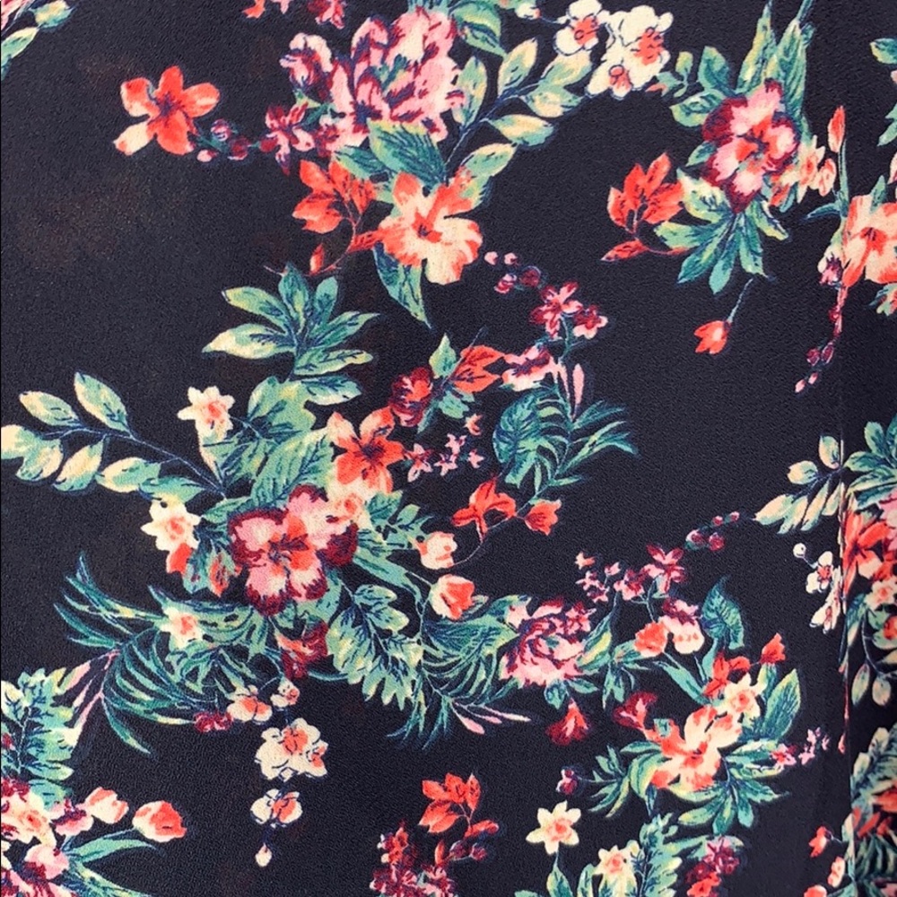 Lush Mini Dress Floral Navy Mulitcolor XS - Picture 5 of 5